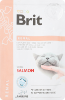 Корм д/котів Renal з лососем 85г пауч Brit VetDiet