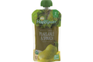 HappyBaby CC Organics Pears, Kale & Spinach Organic Baby Food