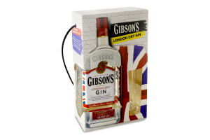 Джин London Dry 37,5% 0,7л+бокал коробка Gibson's