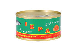 Икра лососевая зернистая соленая Дальморепродукт ж/б 120г
