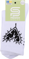Носки подростковые c высокой резинкой Premier Socks Тени характера 22-24 белый
