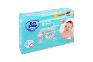 Підгузки Максі 7-18кг 40шт Еві Бейбі