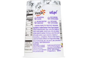 Yoplait Whips! Lowfat Mousse Yogurt Orange Creme