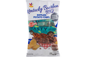 Ahold Food Truck Inspired Rippled Potato Chips Kentucky Bourbon BBQ