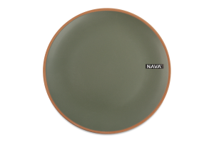 Тарілка столова зелена кераміка d27см №10-141-060 Афіна Nava 1шт