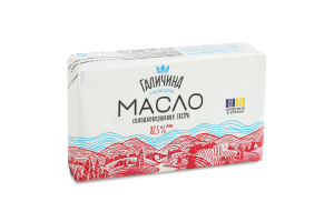 Масло сладкосливочное 82.5% Экстра Галичина м/у 180г