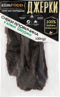 Снеки из говядины вяленые Шаурма Джерки KlimFood м/у 100г