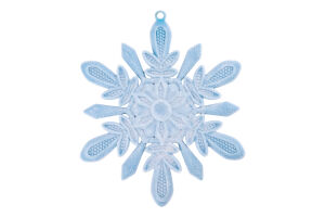 Підвіска Сніжинка №2 Оксамит пласт 14*14см 1101-1