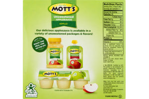 Mott's Unsweetened Applesauce Apple - 4 CT