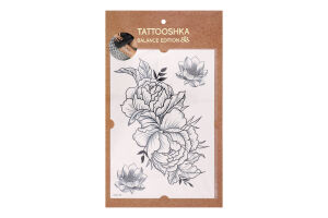 Тату Tattooshka Подвійний піон
