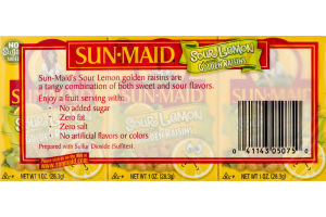 Sun-Maid Golden Raisins Sour Lemon Flavored - 6 CT