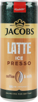 Напиток молочный 0.7% с кофе стерилизованный Латте IcePresso Jacobs ж/б 250мл