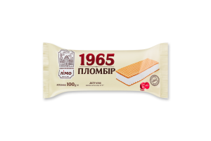 Мороженое 12% пломбир в вафельных листах 1965 Лімо м/у 100г