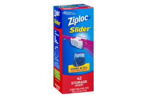 Ziploc Slider Bags Storage Quart - 42 CT