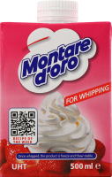 Крем д/збивання на рослинній основі солодкий 26% 0,5л т/брік Montared'oro