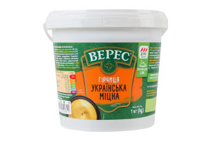 Гірчиця нестерилізована Українська міцна Верес відро 1кг