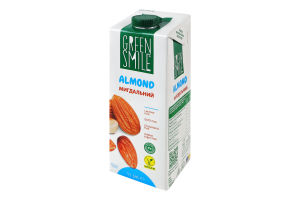 Напиток рисово-миндальный ультрапастеризованный обогащенный кальцием Green Smile т/п 1л