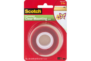 Scotch Premanent Clear Mounting Tape