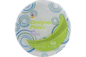 Ahold Designer Plates Paper - 48 CT