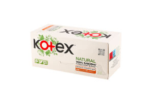 Прокладки женские гигиенические ежедневные Normal Natural Kotex 40шт
