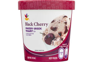 Ahold Frozen Greek Yogurt Black Cherry