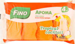 Губки кухонні Арома Tropical cocktail 4шт Fino