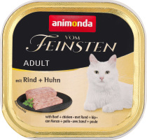 Корм д/котів з яловичиною та куркою 100г Вом Фейштн