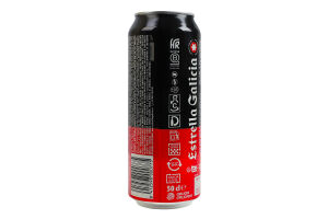 Пиво 0.5л 5.5% Especial Estrella Galicia ж/б