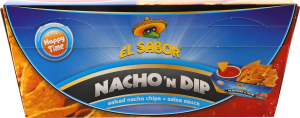 Чипсы с солью + соус сальса пастеризованный Nacho EL Sabor к/у 175г