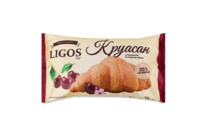 Круасан з начинкою зі смаком вишні , ТМ "LIGOS" 70г