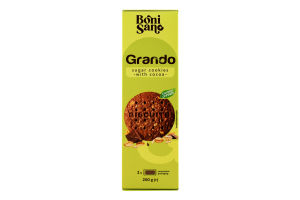 Печиво цукрове Grando з какао 260г Boni Sano