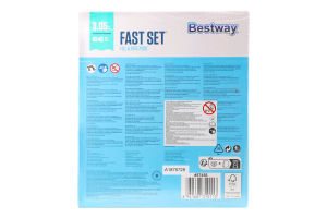Басейн надувний сімейний 305х66см №57456 Fast Set Bestway 1шт
