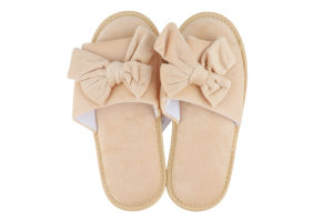 Тапочки открытые женские домашние Greenwich Products Co. Limited Бант №HX23020 36-41