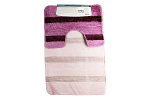 Набор ковров для ванной комнаты 55х85/55х42см №0302БМГ Эко цвет BMG House 2шт в ассорт