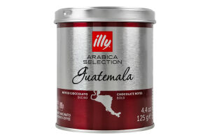 Кофе молотый жареный Guatemala Arabica Selection Illy ж/б 125г