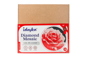 Набор с алмазной мозаикой d19см Ideyka 1шт в ассорт