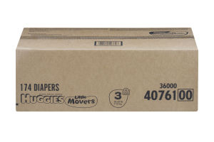 Huggies Little Movers Diapers Size 3 - 174 CT