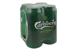 Пиво 4х500мл 5% світле пастеризоване Сarlsberg м/у