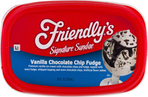 Friendly's Signature Sundae Vanilla Chocolate Chip Fudge