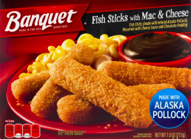 Banquet Fish Sticks and Mac & Cheese