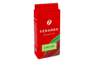 Кава натуральна смажена мелена з ароматом рому Забагліоне Cuba Libre Ferarra в/у 250г