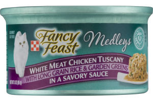 Fancy Feast Medleys Gourmet Cat Food White Meat Chicken Tuscany in a Savory Sauce