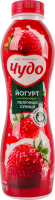 Йогурт 2.5% с наполнителем фруктовым Клубника-земляника Чудо п/бут 520г