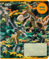 Зошит учнівський шкільний у клітинку 12 аркушів №ZB25.1751K Dino Kids line ZiBi 1шт