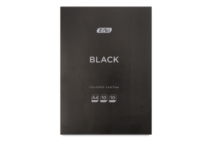 Картон Kids Line Black А4 10кольорів 10аркушів ZiBi