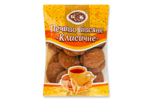 Печиво вівсяне Класичне БКК м/у 300г