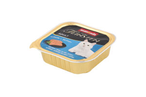 Корм консервированный полноценный для взрослых котов с лососем и креветками Vom Feinsten Animonda лоток 100г