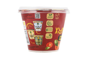 Хумус з томатами та базиліком 220г стакан Kochubey's Oaks