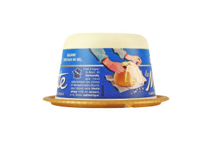 Масло кислосливочное 82% с кристаллами морской соли La motte President п/у 250г