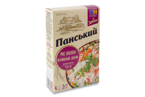 Рис длинный шлифованный Жасмин Хуторок Панський э/с к/у 4х100г